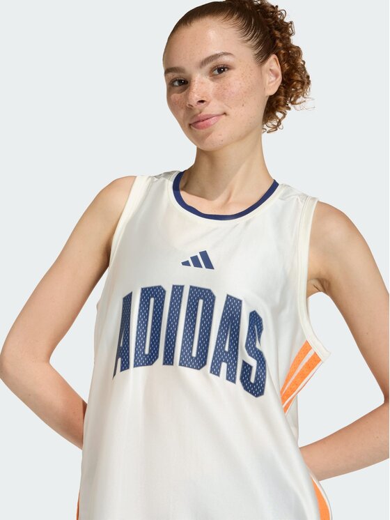 adidas adidas Top STADIUM TANK Biały Loose Fit