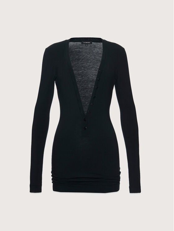 La Mania La Mania Vestito da giorno LUI Nero Classic Fit