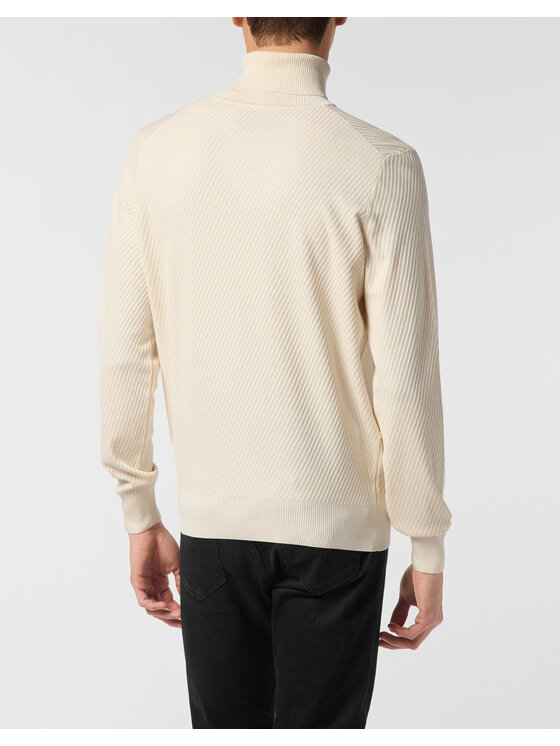 PHILIPP PLEIN PHILIPP PLEIN Longsleeve 26965 Biały Regular Fit