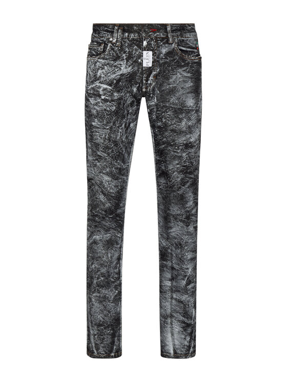 PHILIPP PLEIN PHILIPP PLEIN Jeansy 1185 Szary Straight Leg