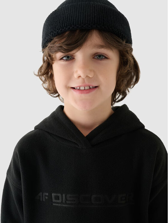 4F 4F Felpa di pile 4FJWAW24TFLEM213 Nero Regular Fit