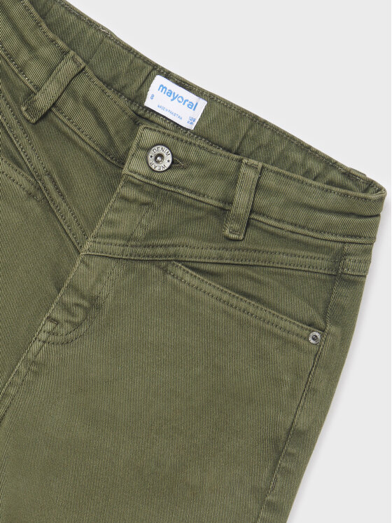 Mayoral Mayoral Hlače iz tkanine 7.510 Khaki Regular Fit