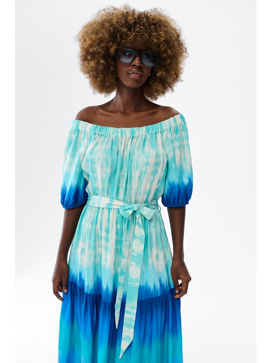blue shadow blue shadow Sukienka codzienna Iskra Niebieski Regular Fit