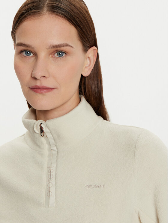 Protest Protest Fleecejacke Muetz 3693100 Écru Regular Fit