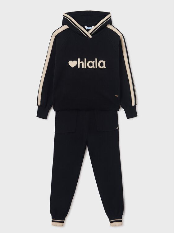Mayoral Mayoral Set trenerka 7.513 Crna Regular Fit