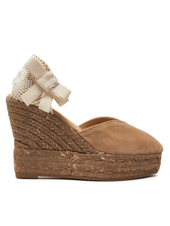 Női Espadrilles Manebi, Méret: 40, Bézs, Hamptons Heart-Shaped Wedge Espadrilles W 1.6 WH