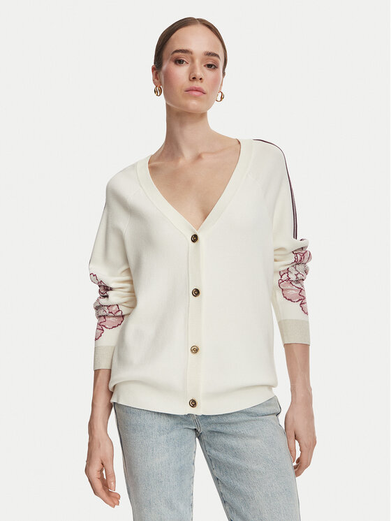 Liu Jo Sport Cardigan TF6093 MS49I Crem Regular Fit