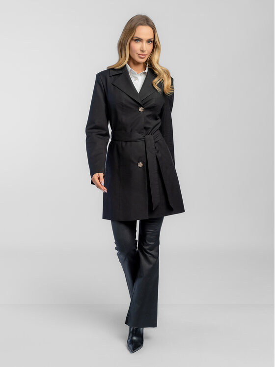 Salme Salme Trenčkot Lena Čierna Regular Fit