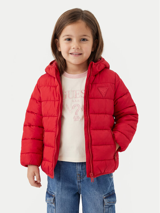 Guess Guess Dūnu jaka H4BT03 WCFM0 Sarkans Regular Fit