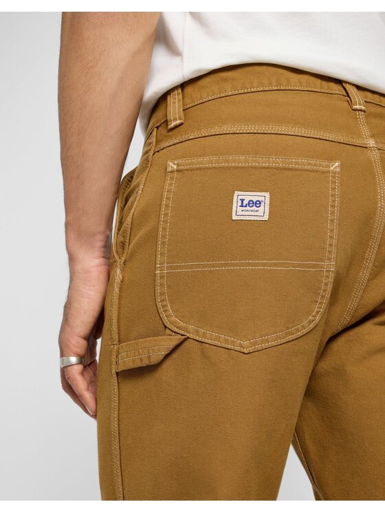 Lee Lee Pantaloni di tessuto CARPENTER Marrone Regular Fit
