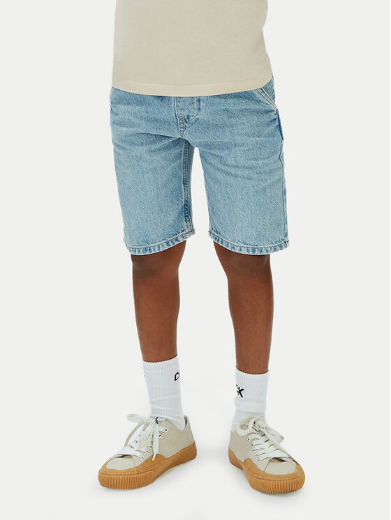Calvin Klein Jeans Pantaloni scurți de blugi Skater LVCKSJC41B Albastru deschis Relaxed Fit