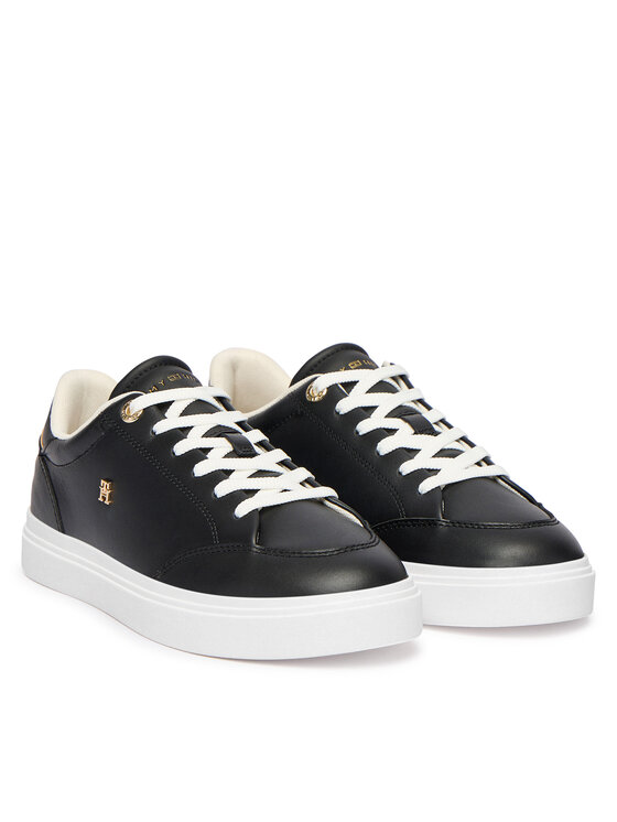 Tommy Hilfiger Tommy Hilfiger Laisvalaikio batai Th Chic Cupsole FW0FW09106 Juoda