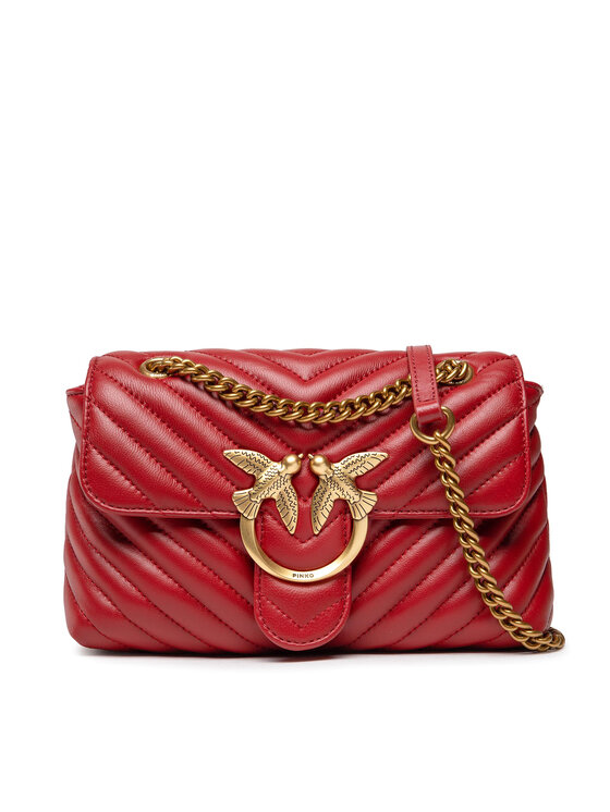 PINKO Pinko Τσάντα Love Mini Lady Puff Chevron 1 Cl AI 22-23 PLTT 1P22Z3 A03Z Κόκκινο