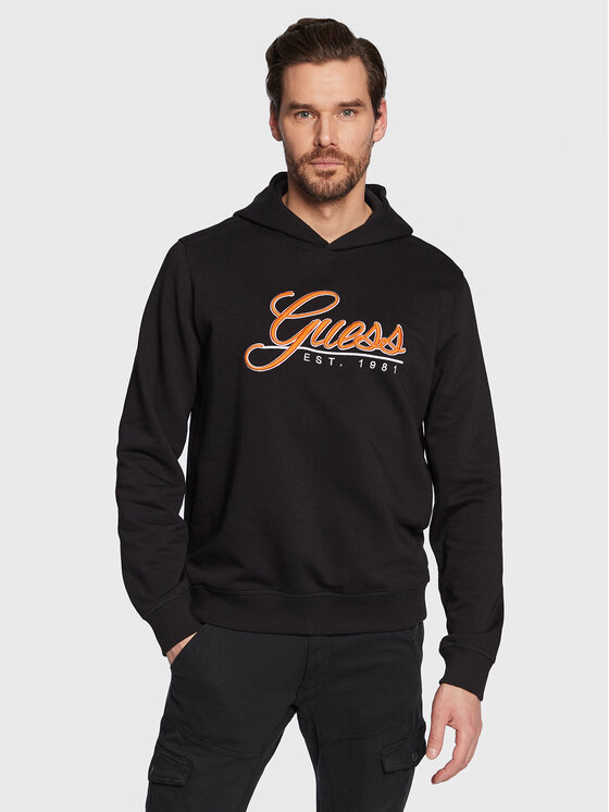 Guess Bluză Beau M3GQ36 KBK32 Negru Slim Fit