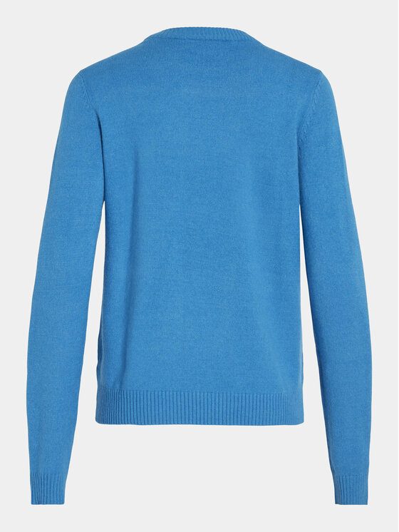 Vila Vila Pulover Ril 14054177 Albastru Regular Fit