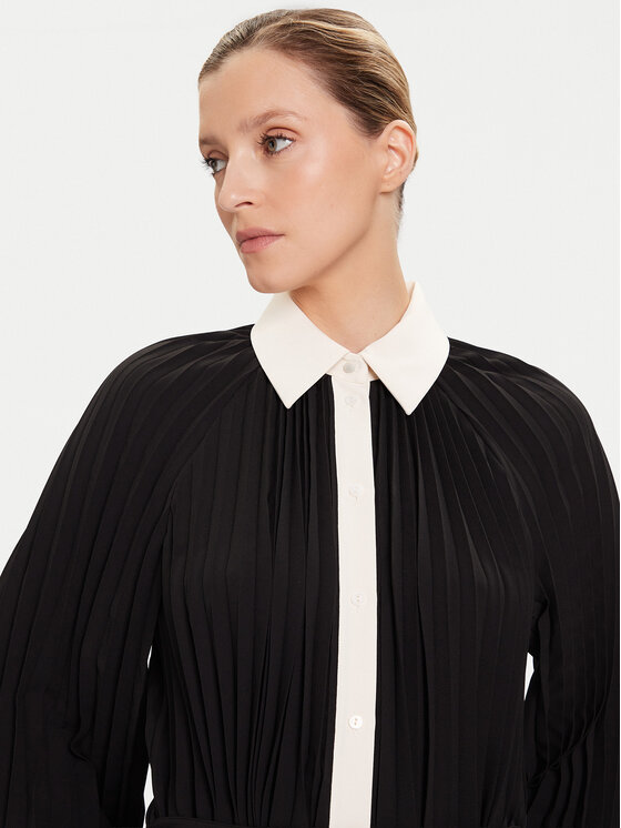 KARL LAGERFELD KARL LAGERFELD Φόρεμα πουκάμισο A4W13047 Μαύρο Regular Fit