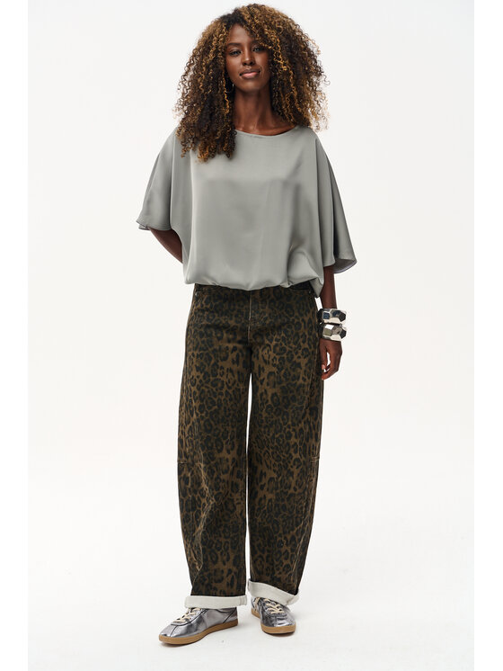 blue shadow blue shadow Bluzka Royal. Khaki Regular Fit