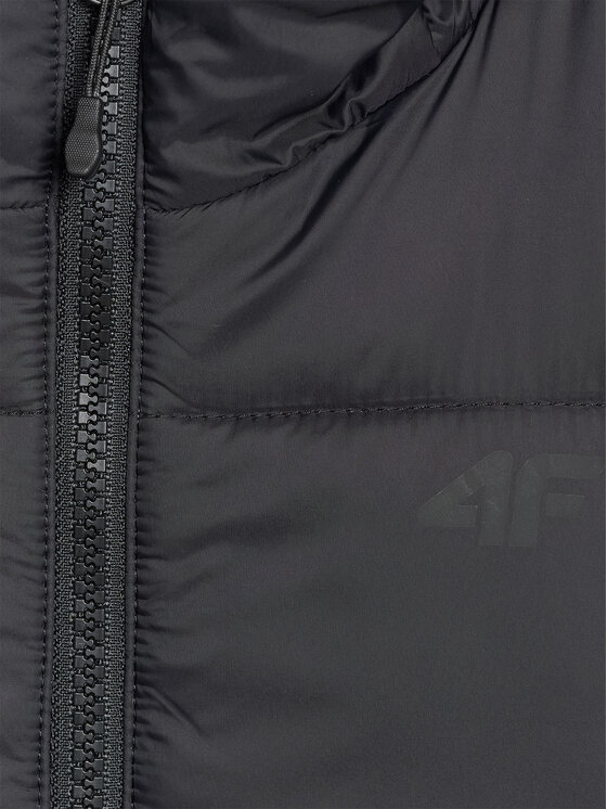 4F 4F Kamizelka OUTERWEAR Czarny Regular Fit