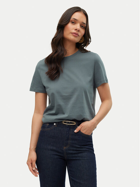 Vero Moda Vero Moda T-Shirt Paulina 10316991 Πράσινο Regular Fit