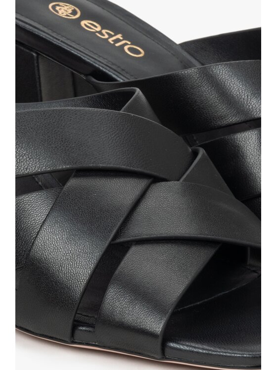 Estro Estro Παντόφλες ER00114728 Μαύρο