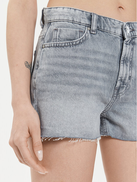 ONLY ONLY Pantaloncini di jeans Jaci 15314427 Grigio Loose Fit