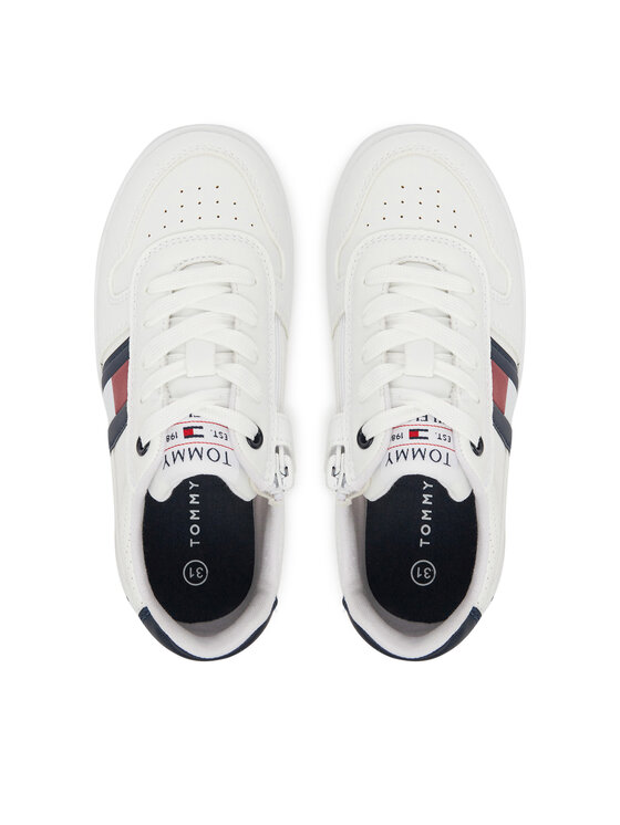 Tommy Hilfiger Tommy Hilfiger Sneakers Flag Low Cut Velcro Sneaker T3X9-33859-1355 M Bianco