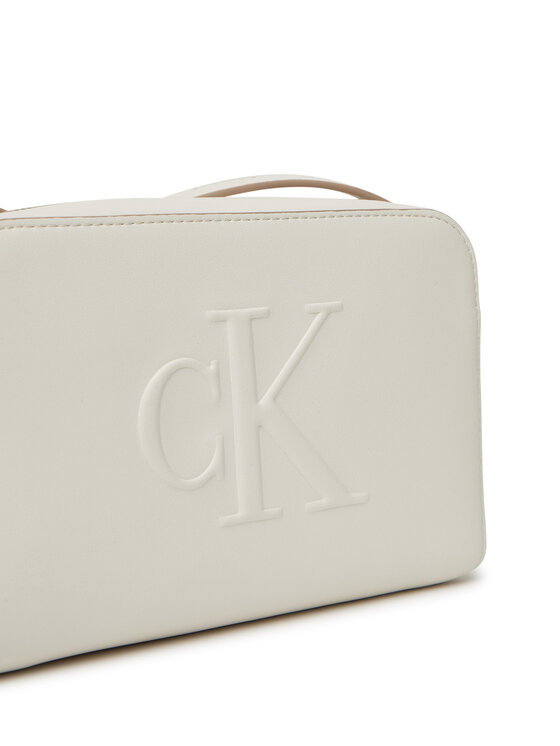 Calvin Klein Jeans Calvin Klein Jeans Geantă Sculpted Ew Camera Bag LV04K3036G Alb
