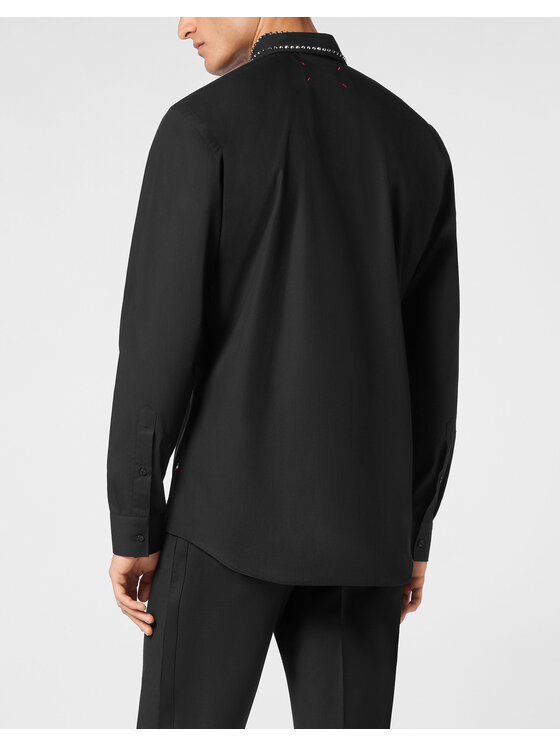PHILIPP PLEIN PHILIPP PLEIN Košile 11475 Černá Fitted Fit