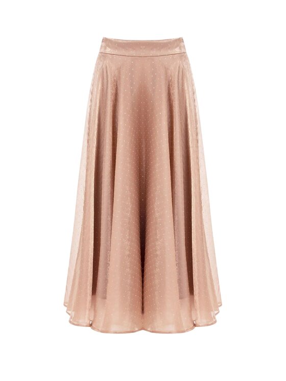 Rinascimento Rinascimento Gonna midi Gonna con strass Beige Regular Fit