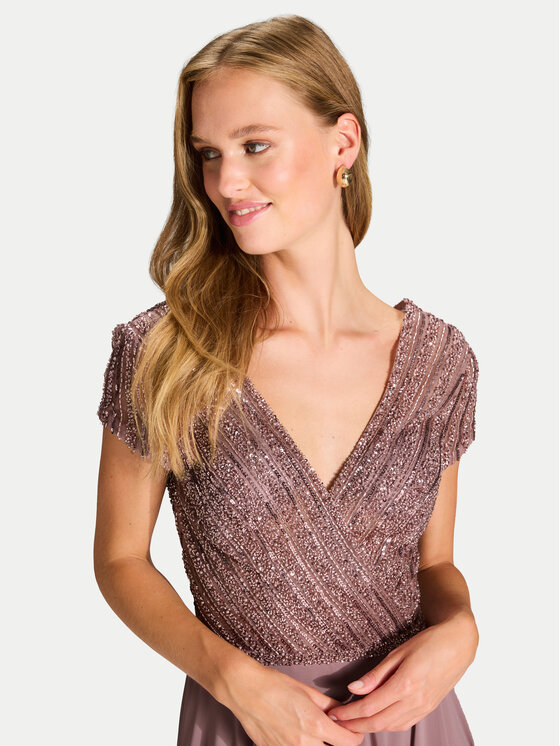 Hey Kyla Hey Kyla Sukienka wieczorowa 5AJ002HK Różowy Regular Fit