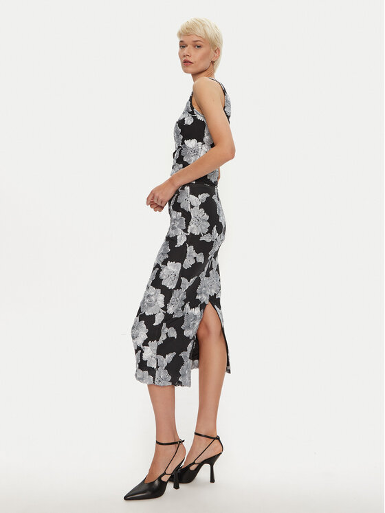 ROTATE ROTATE Pouzdrová sukně Tasha 1130381206 Černá Slim Fit
