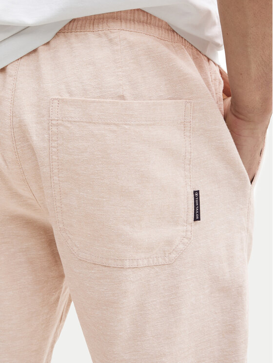 Tom Tailor Tom Tailor Šortky z materiálu 1044715 Béžová Regular Fit