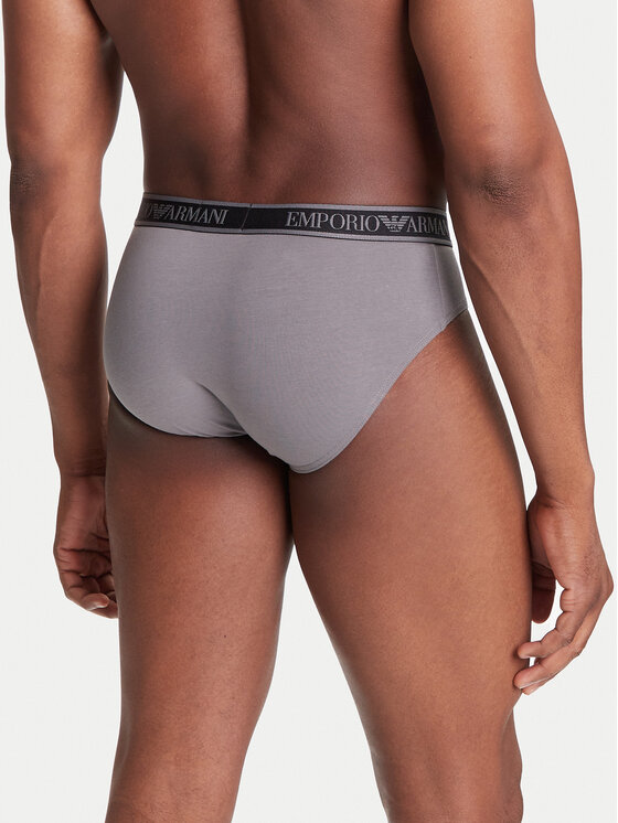 Emporio Armani Underwear Emporio Armani Underwear Set od 3 para muških slip gaća EM000369 AF10779 MC198 Siva