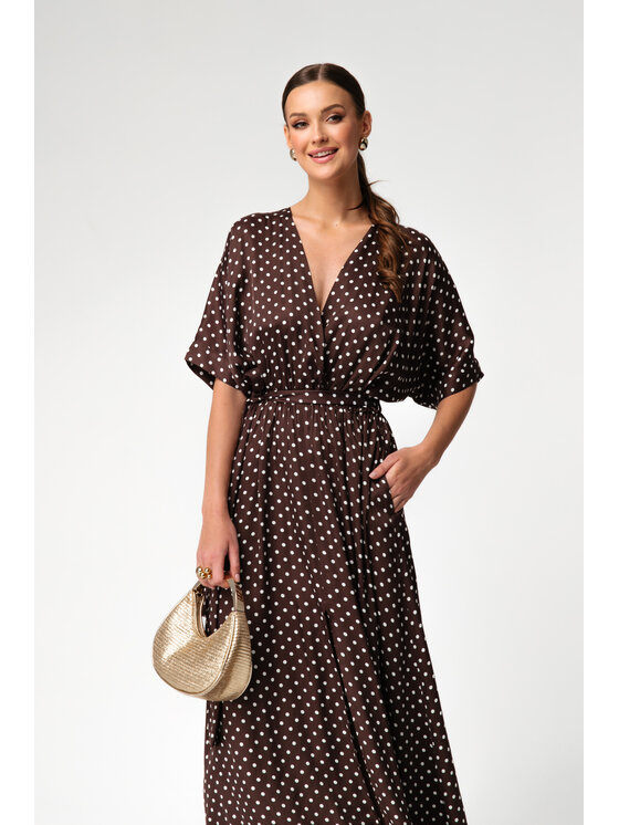 Aurora Aurora Sukienka wieczorowa Nairobi Brązowy Feminine Fit