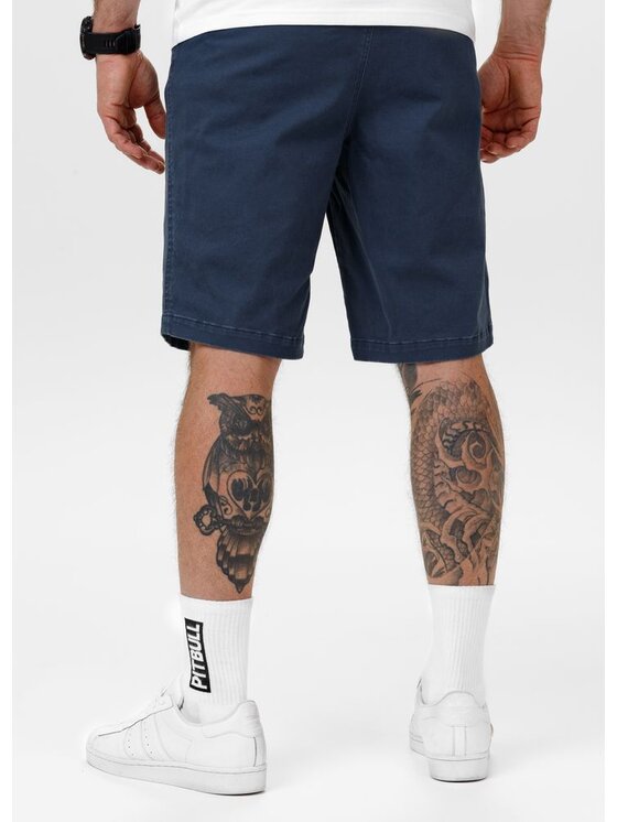 PITBULL PITBULL Szorty materiałowe GRAVES Niebieski Regular Fit