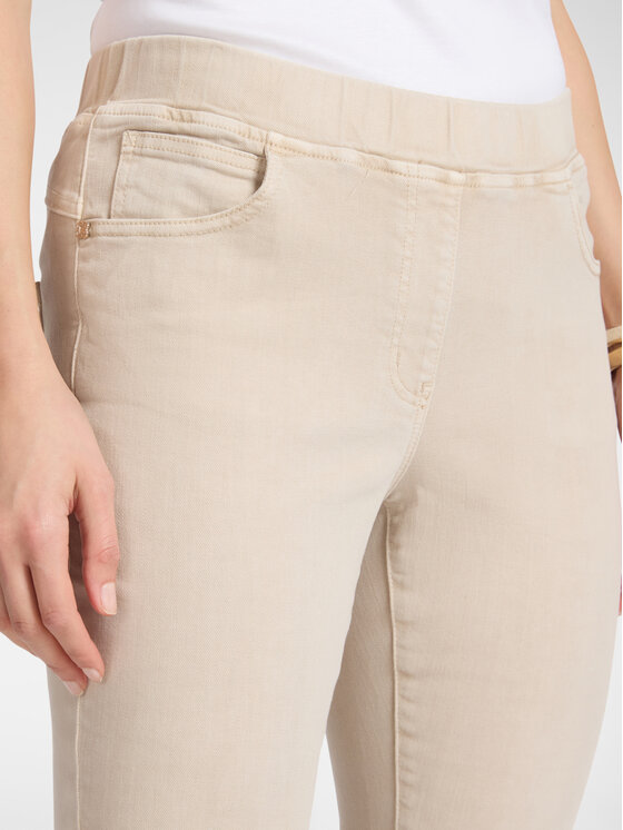 Elena Mirò Elena Mirò Spodnie materiałowe P152P100439N002 Kremowy Slim Fit