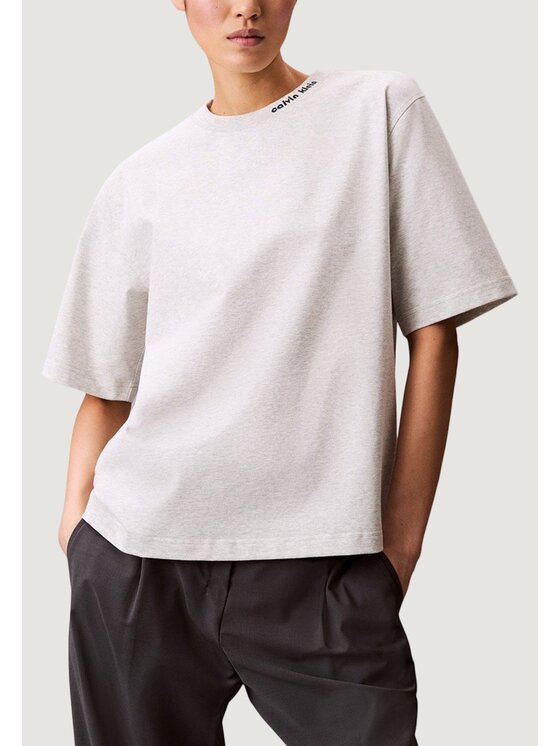 Calvin Klein Jeans Calvin Klein Jeans T-Shirt A- COOLING JERSEY RE Γκρι Casual Fit