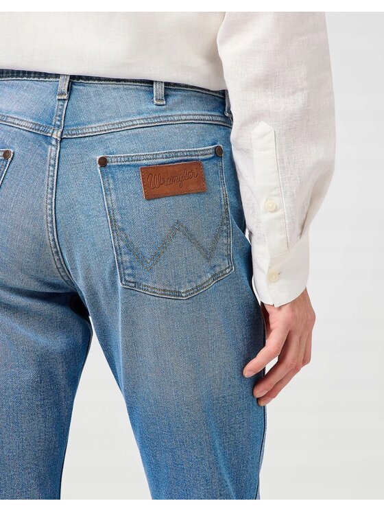 Wrangler Wrangler Jeansy Greensboro Niebieski Regular Fit