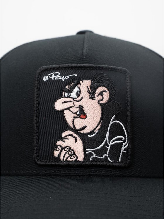 Smerfy Smerfy Czapka z daszkiem Trucker Czarna Smerfy Gargamel Patch uni Czarny