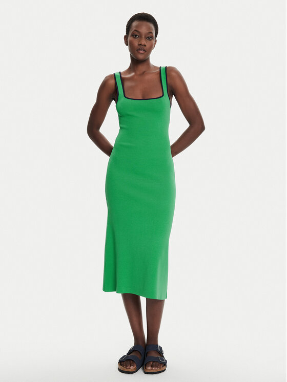 STAUD STAUD Džemper haljina Paintyn R24P2242VN Zelena Slim Fit