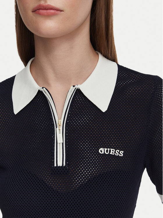 Guess Guess Poloshirt V6GR04 Z0725 Dunkelblau Regular Fit