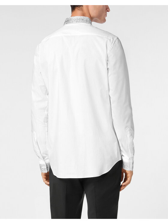 PHILIPP PLEIN PHILIPP PLEIN Koszula 22577 Biały Fitted Fit