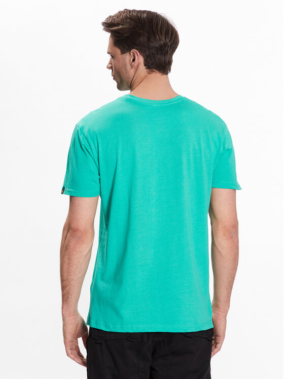 Alpha Industries Alpha Industries Tričko Basic 100501 Zelená Regular Fit