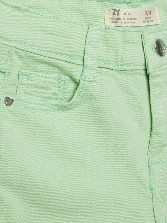 Zippy Zippy Szorty jeansowe ZKGAP0402 23006 Zielony Regular Fit