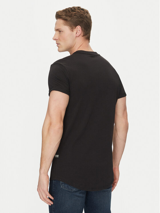 G-Star Raw G-Star Raw T-Shirt Lash D16396-B353-2199 Czarny Relaxed Fit