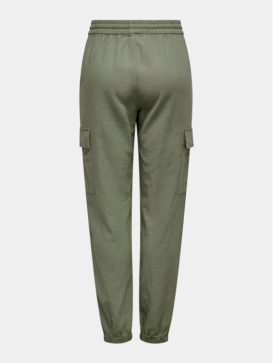 ONLY ONLY Pantaloni trening Caro 15310987 Verde Cargo Fit