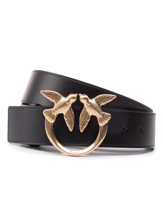 PINKO Pinko Pasek Damski Love Bery 1 Simply Belt PE 21 PLT01 1H20WJ Y6XF Czarny