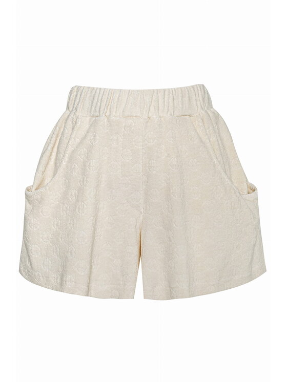 Magda Matyja Magda Matyja Szorty materiałowe Mauritius Bottom Butter Beżowy Oversize