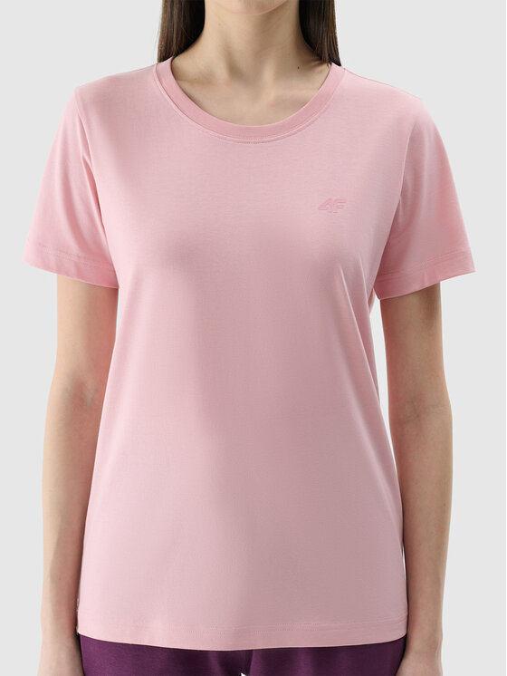 4F 4F T-Shirt NOS Różowy jasny Regular Fit