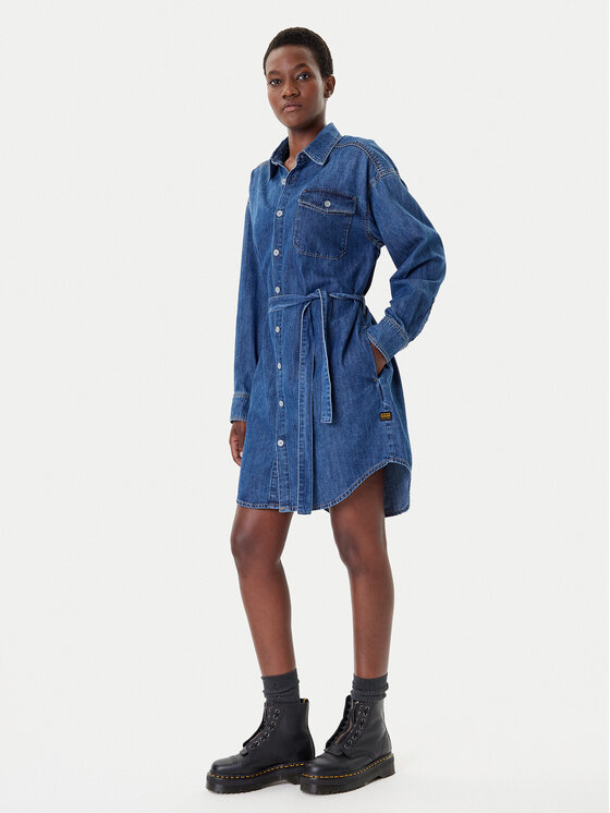 G-Star Raw G-Star Raw Jeans haljina D26814-D252 Tamnoplava Regular Fit